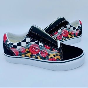 VANS OLD SKOOL Roses x Animal Skin